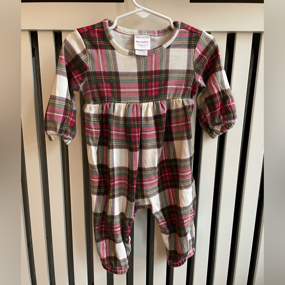 Hanna Anderson Long-sleeve Holiday Romper.